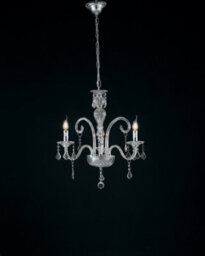 Luminosa Lighting Luminosa 3 Light Chandeliers Chrome, Crystal 60X65Cm - thumbnail 2