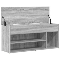Vidaxl Shoe Bench Grey Sonoma 102X30.5X45 Cm Engineered Wood - thumbnail 7