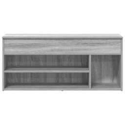 Vidaxl Shoe Bench Grey Sonoma 102X30.5X45 Cm Engineered Wood - thumbnail 4