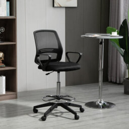 Vinsetto Draughtsman Chair Tall Office Chair With Adjustable Height