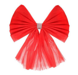 I Love Fancy Dress Large Red Christmas Door Bow Diamante Decoration - Pack Of 2 - thumbnail 3