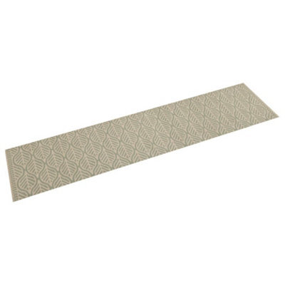 Berkfield Kitchen Rug Washable Leaves 60X300 Cm Velvet - image 1