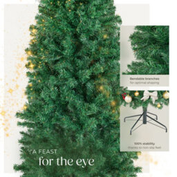 Tectake Christmas Tree Comet - Artificial Christmas Tree In Green With Lifelike Look - 180 Cm - Green - thumbnail 3