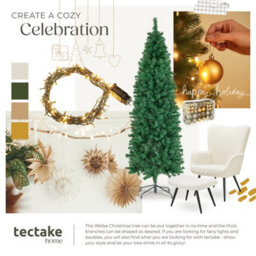 Tectake Christmas Tree Comet - Artificial Christmas Tree In Green With Lifelike Look - 180 Cm - Green - thumbnail 8