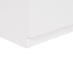 Wyld And Coco Nordicnest Bedside Table White Light Wood Mdf, 2 Deep Drawers, Matt Finish - thumbnail 7