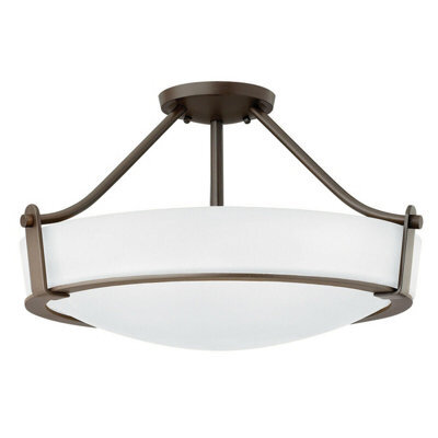 Elegant 2-Bulb Flush Mount Light In Olde Bronze Finish With Led E27 60W Bulbs