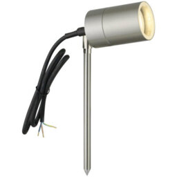 First Choice Lighting Blaze - Stainless Steel Outdoor Spike Light - thumbnail 1