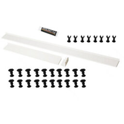 Royal Bathrooms 1700 X 800mm Rectangular Stone Shower Enclosure Tray With Riser Kit Gloss White 30mm Slimline - thumbnail 6