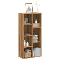 Berkfield Bookcase Artisian Oak 50X25X105 Cm Engineered Wood - thumbnail 1