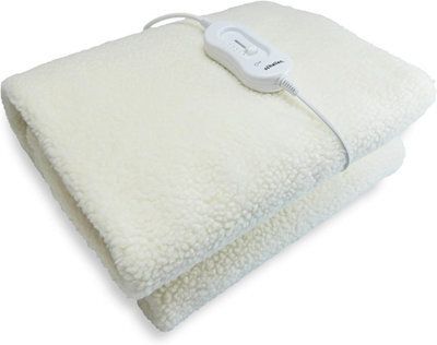 Schallen Premium Comfort Electric Heated Blanket, Remote Control With 3 Heat Settings In Soft Fleece - Double - image 1