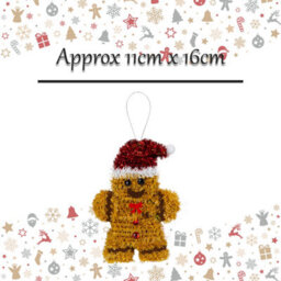 Christmas Decoration Tinsel Gingerbread Man X 1 11Cm X 16Cm Gingerbread Man - thumbnail 2