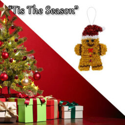 Christmas Decoration Tinsel Gingerbread Man X 1 11Cm X 16Cm Gingerbread Man - thumbnail 6