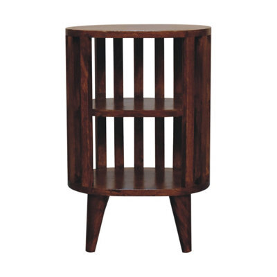 Artisan Furniture Solid Wood Ariella Double Shelf Chestnut Bedside - image 1