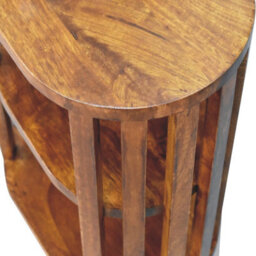 Artisan Furniture Solid Wood Ariella Double Shelf Chestnut Bedside - thumbnail 8