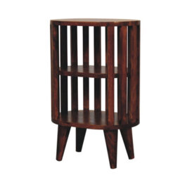 Artisan Furniture Solid Wood Ariella Double Shelf Chestnut Bedside - thumbnail 4