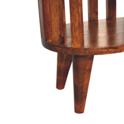 Artisan Furniture Solid Wood Ariella Double Shelf Chestnut Bedside - thumbnail 9
