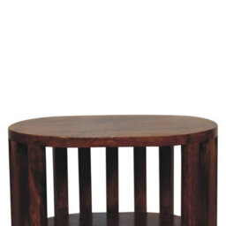 Artisan Furniture Solid Wood Ariella Double Shelf Chestnut Bedside - thumbnail 7
