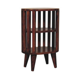 Artisan Furniture Solid Wood Ariella Double Shelf Chestnut Bedside - thumbnail 5