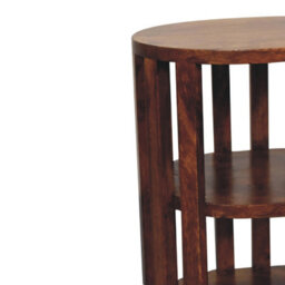 Artisan Furniture Solid Wood Ariella Double Shelf Chestnut Bedside - thumbnail 6