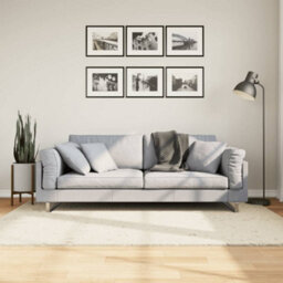 Walplus Shaggy Rug Pamplona High Pile Modern Cream 140X200 Cm - thumbnail 1