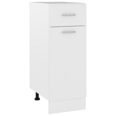 Vidaxl Drawer Bottom Cabinet Lyon White 30X46X81.5 Cm Engineered Wood - image 1