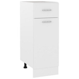 Vidaxl Drawer Bottom Cabinet Lyon White 30X46X81.5 Cm Engineered Wood - thumbnail 1