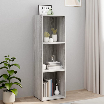 Berkfield Book Cabinet/tv Cabinet Grey Sonoma 36X30X114 Cm Engineered Wood - image 1