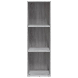 Berkfield Book Cabinet/tv Cabinet Grey Sonoma 36X30X114 Cm Engineered Wood - thumbnail 4