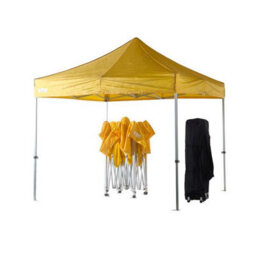 3M X 3M Heavy Duty Gazebo - Yellow - thumbnail 3
