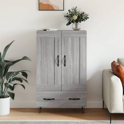Berkfield Highboard Grey Sonoma 69.5X31X115 Cm Engineered Wood - image 1