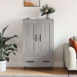 Berkfield Highboard Grey Sonoma 69.5X31X115 Cm Engineered Wood