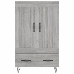 Berkfield Highboard Grey Sonoma 69.5X31X115 Cm Engineered Wood - thumbnail 5