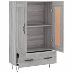 Berkfield Highboard Grey Sonoma 69.5X31X115 Cm Engineered Wood - thumbnail 6