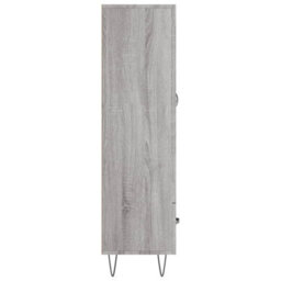 Berkfield Highboard Grey Sonoma 69.5X31X115 Cm Engineered Wood - thumbnail 7