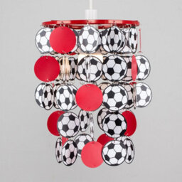 Valuelights Football Red Ceiling Shade And Bulb (D)23Cm - thumbnail 2