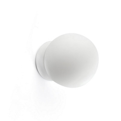 Luminosa Lighting Luminosa Ping Bathroom Wall Lamp Matt White 3000K Ip44 - image 1