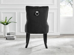 Furniturebox Uk Novara 100Cm Round Black Leg Dining Table & 2 Black Belgravia Black Leg Chairs - thumbnail 7