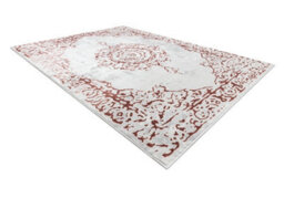 RugsX Carpet Allure 1961 Ornament, Frame - Structural, Stylish, Glamour White Pink 240X330 Cm