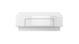 Arte Minimalist Toledo 99 Coffee Table 110Cm - Pure White Gloss: Sleek Centrepiece For Contemporary Interiors - thumbnail 2