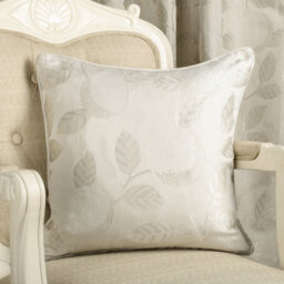 Curtina Bramford Woven Jacquard Natural Filled Cushion - thumbnail 1