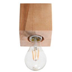 Luminosa Lighting Luminosa Ariz Surface Mounted Downlights Flush Light Natural Wood E27 - thumbnail 3
