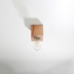 Luminosa Lighting Luminosa Ariz Surface Mounted Downlights Flush Light Natural Wood E27 - thumbnail 1