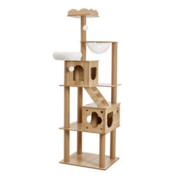 Thehotsale 5-Tiers Freestanding Cat Tree Cat Tower With Perches And Condo,natural - thumbnail 5