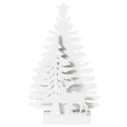 Beliani Christmas Decoration Led Feman Christmas Tree Reindeer 36 Cm White - thumbnail 6