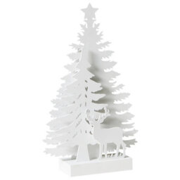 Beliani Christmas Decoration Led Feman Christmas Tree Reindeer 36 Cm White - thumbnail 7