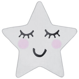 Beliani Kids Rug Sirius White 120 X 120 Cm - thumbnail 1