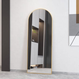 Cassilando Gold Full Length Mirror 162Cmx53Cm,arch Floor Mirror With Standing Full Mirrors Hanging Or Leaning Or Wall For Bedroom - thumbnail 3