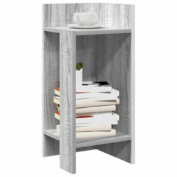 Berkfield Side Tables 2 Pcs With Shelf Grey Sonoma 25.5X27X60 Cm - thumbnail 1