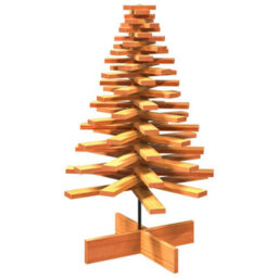 Berkfield Versatile Wooden Christmas Tree For Decoration Wax Brown 100 Cm Solid Wood Pine