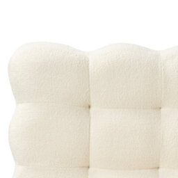 Beliani Bed Boucle Soulisse 180 X 200 Cm (Eu Super King) Off-White - thumbnail 9
